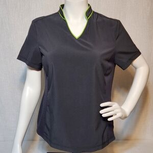Cherokee Pewter Scrubs Top Style CKI804 Medium